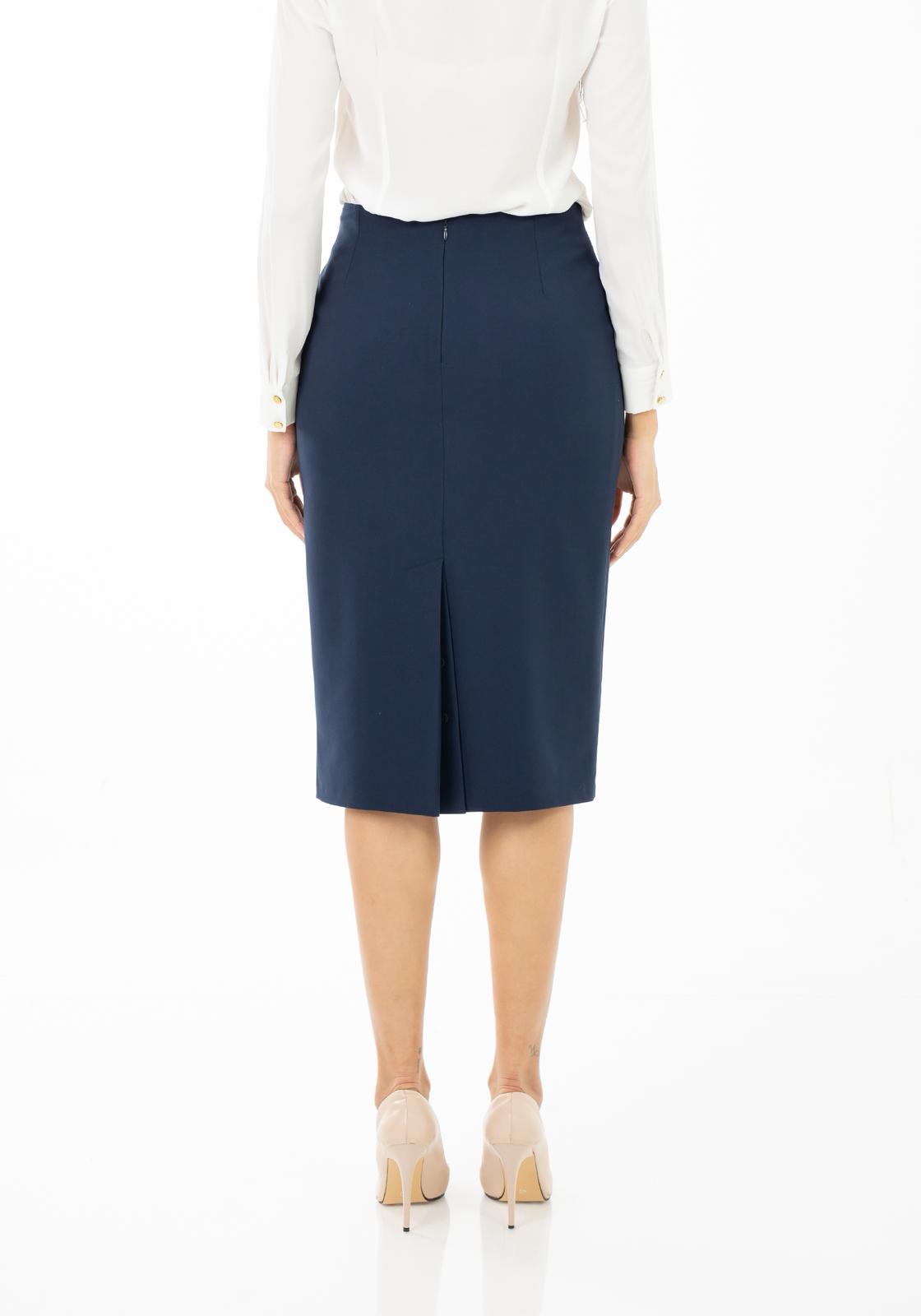 Eleganter Kostümrock für Damen – Taillenhoch, knielang