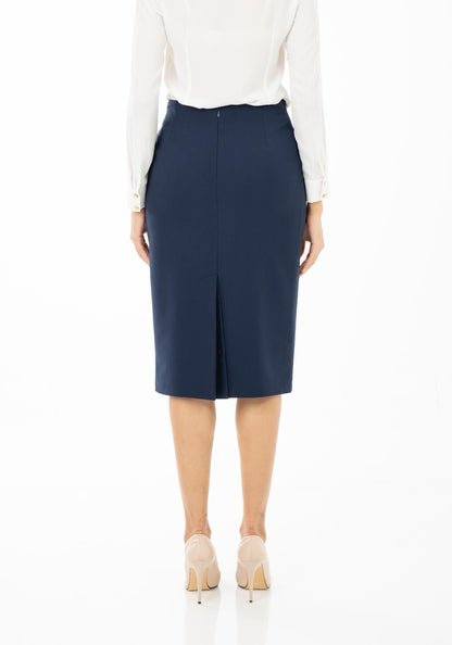 Eleganter Kostümrock für Damen – Taillenhoch, knielang