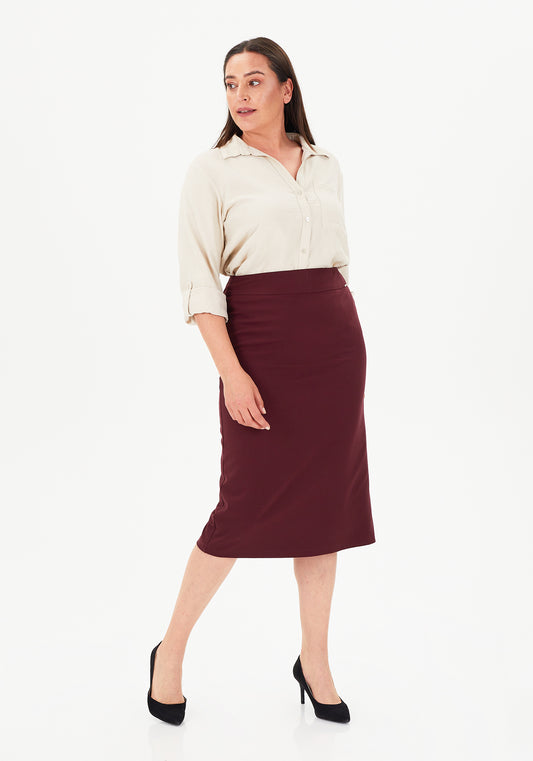 #elegrock_bleistiftrock_burgundy#