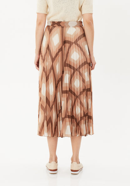 Bedruckter Faltenrock für Damen - Elegrock