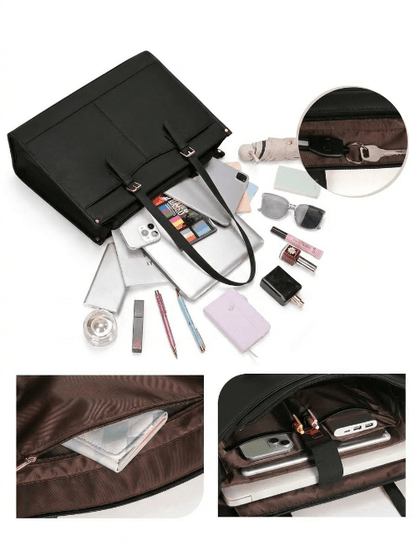 Elegrock Work Tote Bag schwarz, Damen - Elegrock