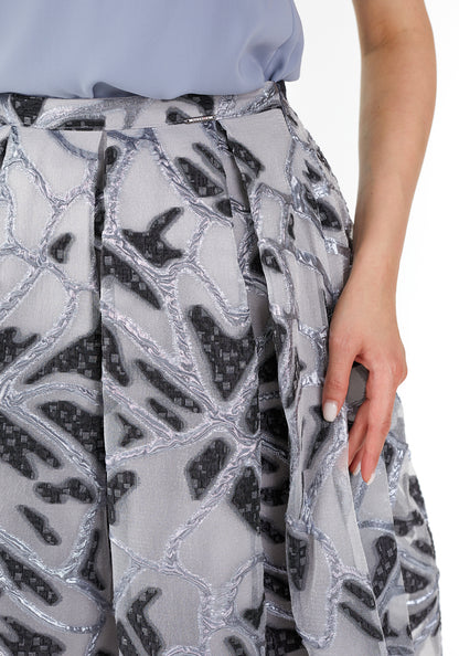 Jacquard Maxirock grau - Elegrock