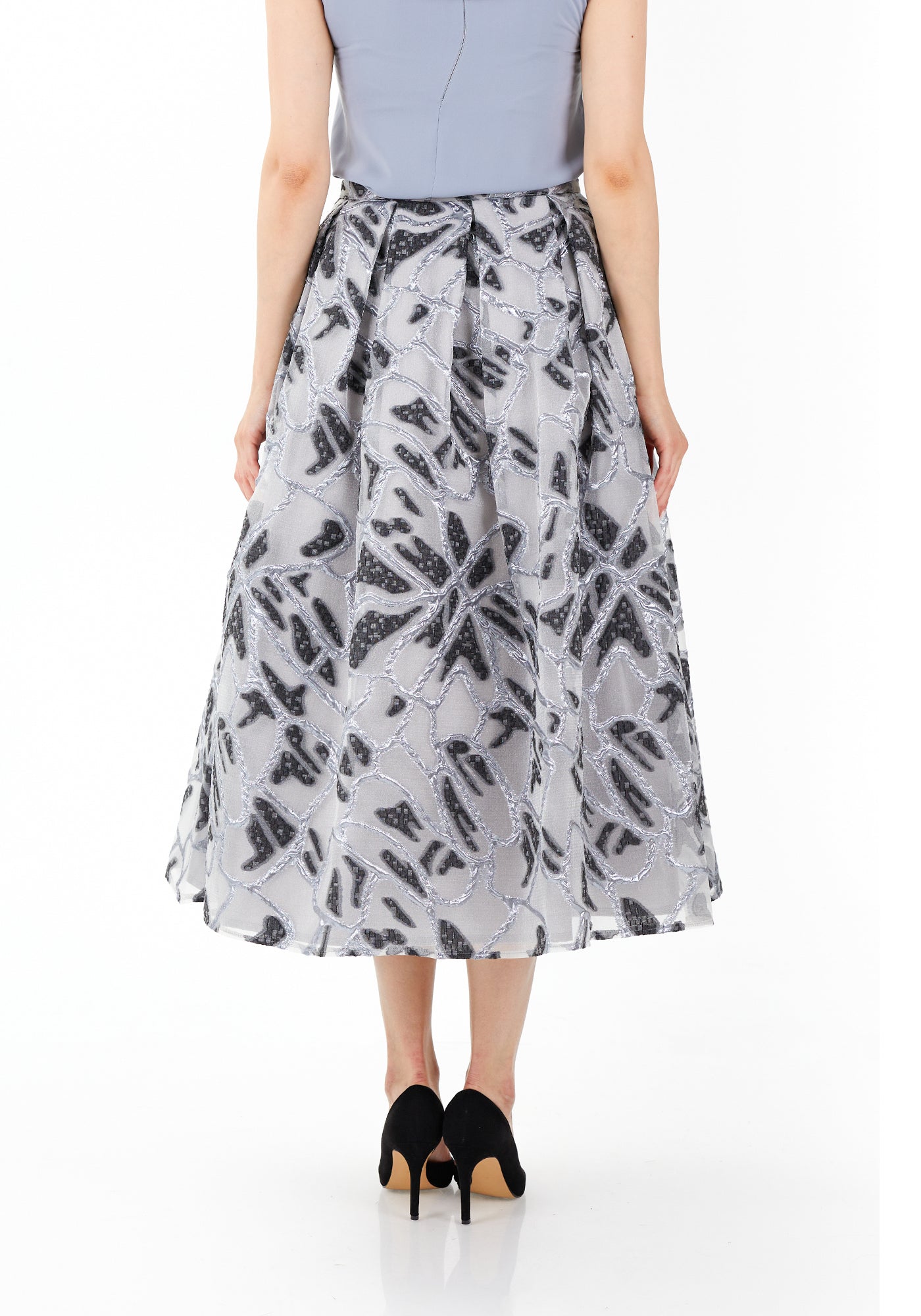 Jacquard Maxirock grau - Elegrock