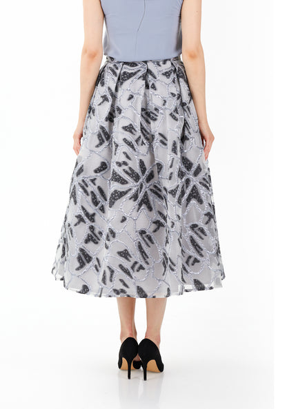 Jacquard Maxirock grau - Elegrock